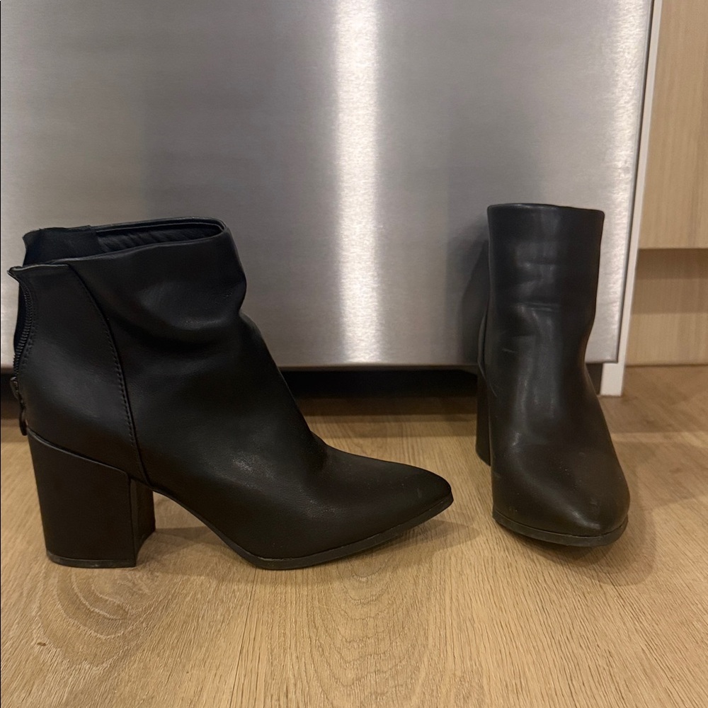 Fashion Nova Black Ankle Booties
